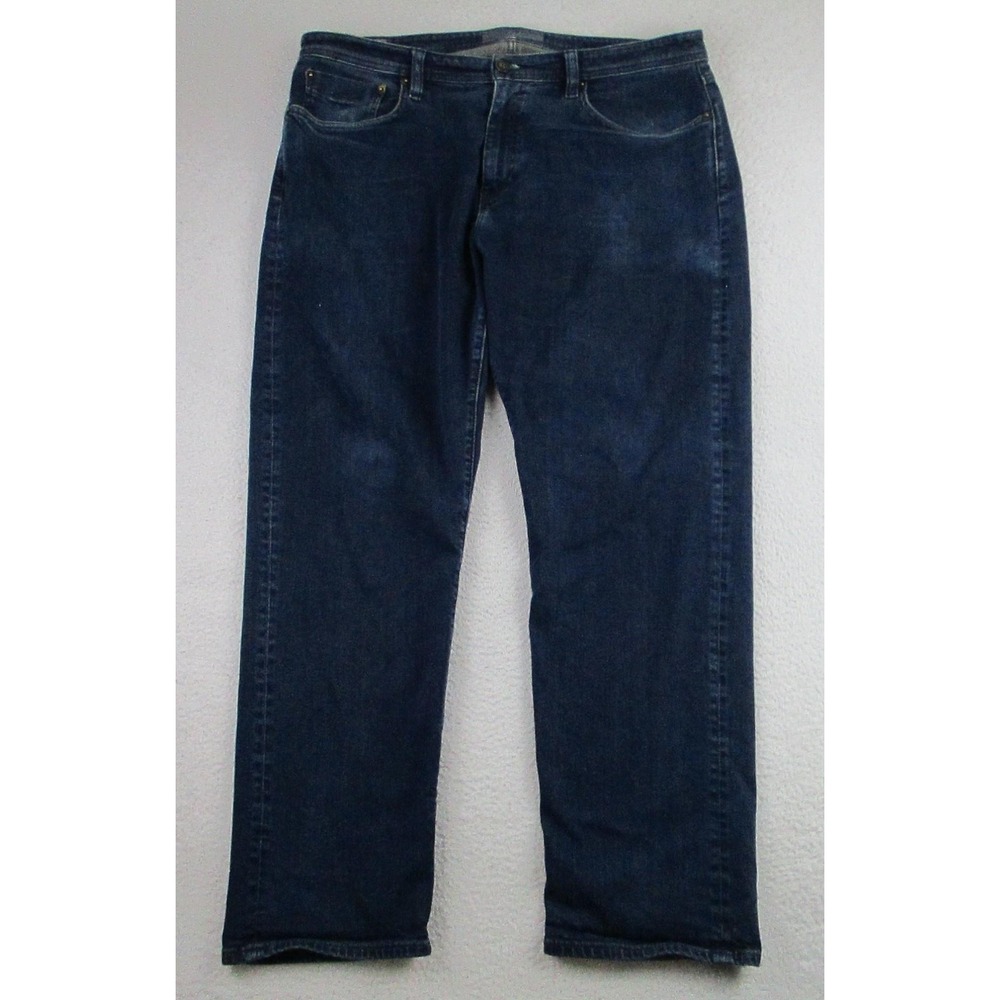 Revtown Jeans Mens 38x30 Blue Automatic Decade Denim Stretch Dark‎ Wash Zip Fly